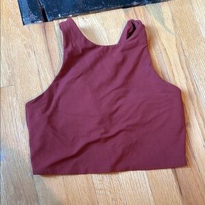 Athleta burnt orange cropped top